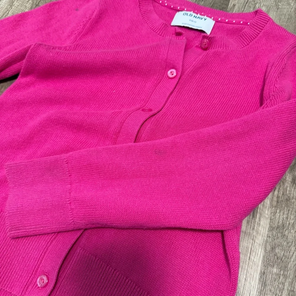 Old Navy Pink button front‎ Cadigan, Size S (6-7)